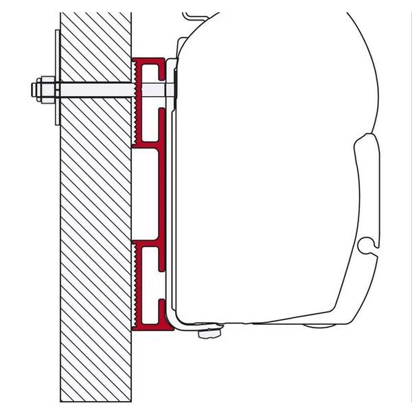 Fiamma D-Adapter, 8 Cm â Bild 2