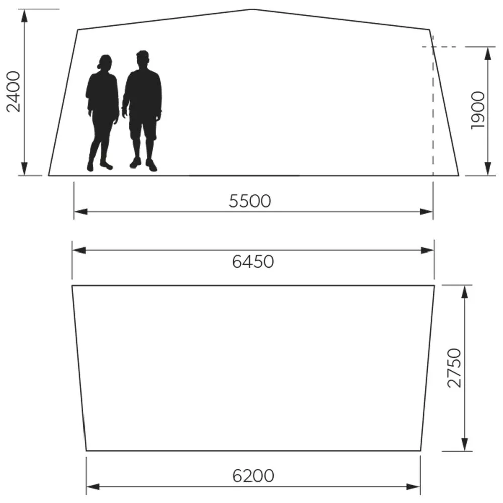 Caravanvorzelt Dometic Residence AIR All-Season | Grösse 16 | 1.025 - 1.050 – Bild 2